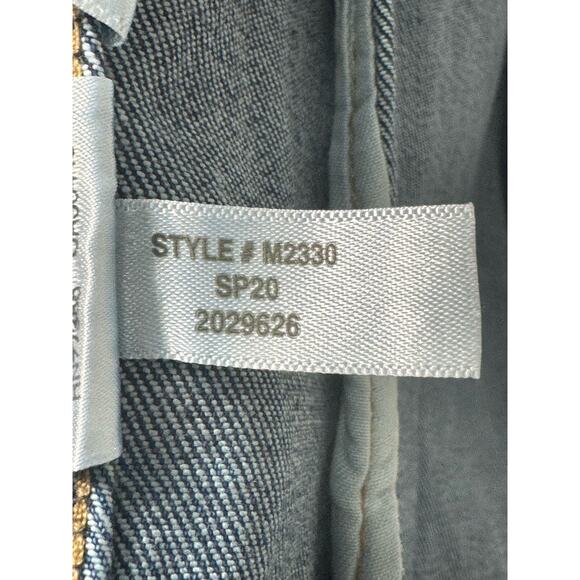 J.Crew Classic Denim Jacket in Medium/Dark Wash Lightning Bolt Design Size XS - Picture 5 of 13